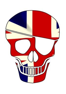 Union Jack Skull