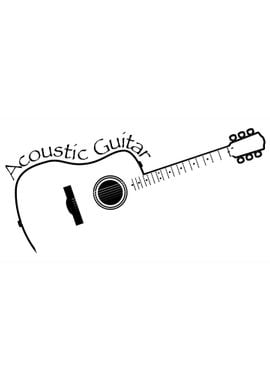 Acoustic Guitar Copy Space