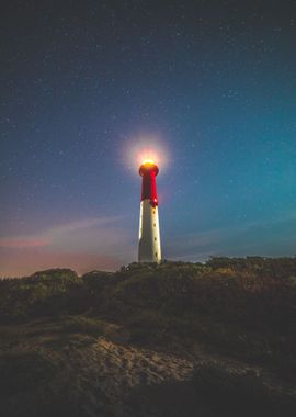 red and white lighthouse