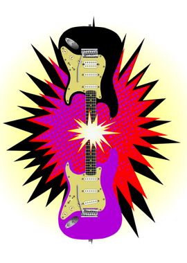 Cartoon Electric Guitar