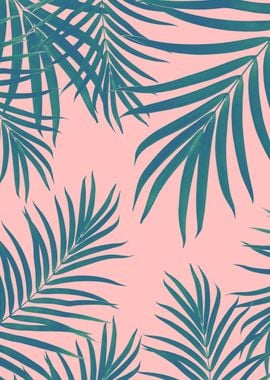 Palm Leaves Blush Vibes 1