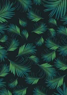 Tropical Night Palms 1