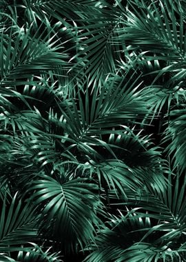 Tropical Palm Leaf Jungle