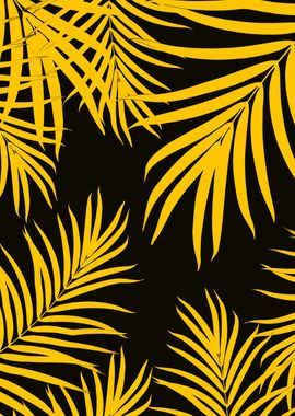 Palm Leaves Yellow 1