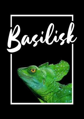 Green Basilisk Print