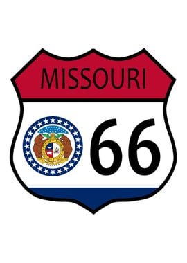 Route 66 Missouri Sign