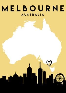 Melbourne Map Australia 