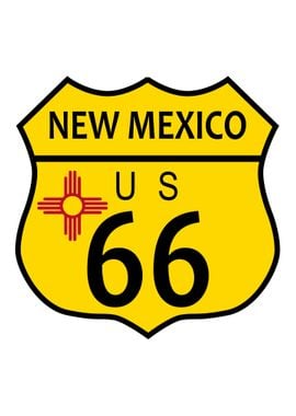 Route 66 New Mexico Flag