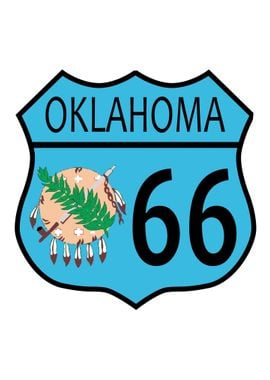 Route 66 Oklahoma Sign