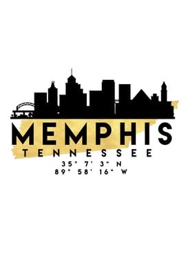 Memphis Map Skyline