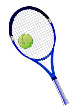 Tennis Racket And Ball