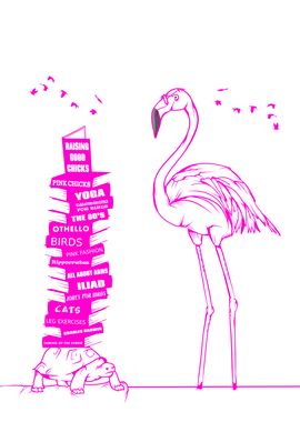 Flamingo Reading