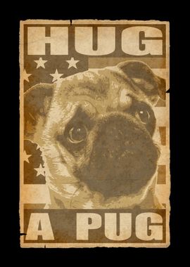 Hug A Pug Vintage