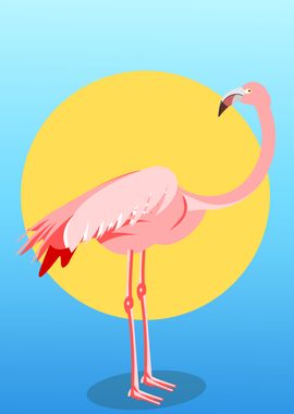 Cute Punk Flamingo