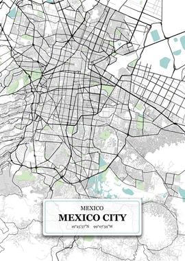 Mexico City City Map with