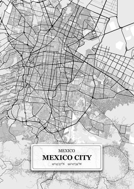 Mexico City Map 