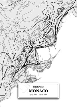 Monaco City Map