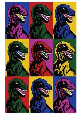 Dinosaur Pop Art T Rex