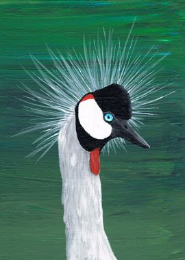 Crowned crane