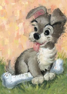 Cute Puppy Painting