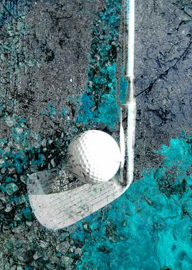 Golf art print w 10