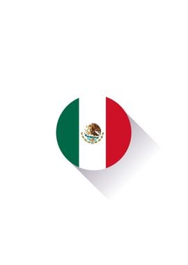 Minimal Mexico Flag