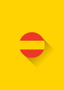 Minimal Spain Flag