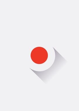 Minimal Japan Flag