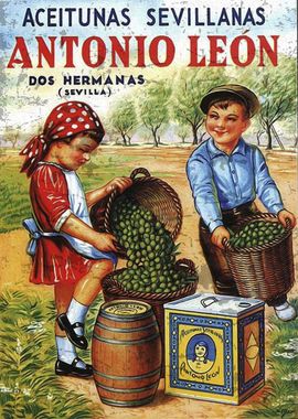 Olives retro poster