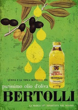 Olives retro poster