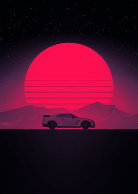 Sunset Sports Car Drive