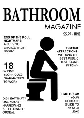 BATHROOM MAGAZINE Funny