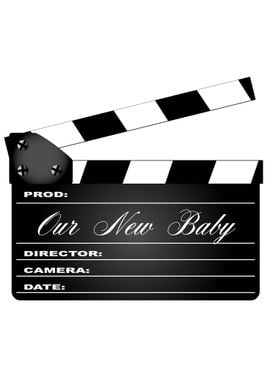 Our New Baby Clapperboard