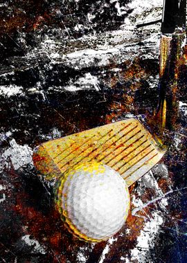 Golf art print w 19