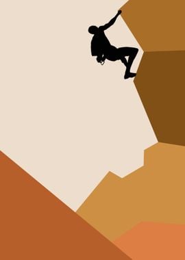 CLIMBING ABSTRACT POSTER