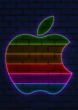 Macintosh neon art