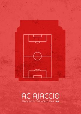 AC Ajaccio Stadium Art