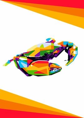 Colorful Crab Design WPAP