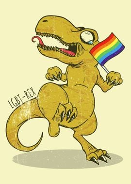 LGBT REX FUNNY POSTER