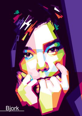 Bjork in wpap disgn