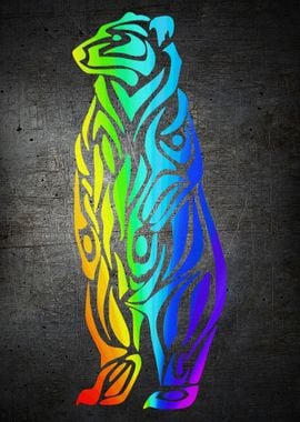 Haida Native Rainbow Bear