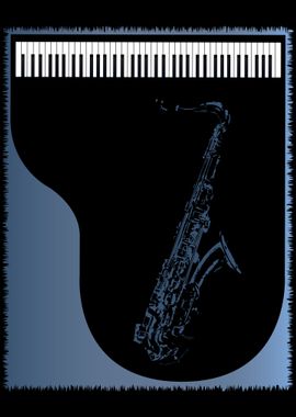 Sax Piano Background