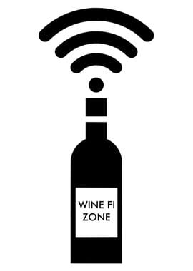 Wine Fi Zone Funny