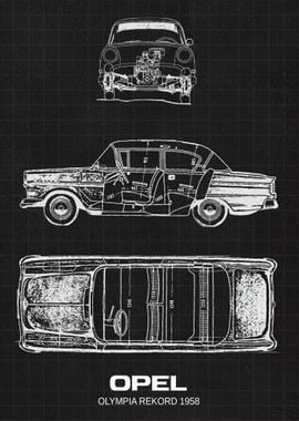 Opel Olympia Rekord 1958