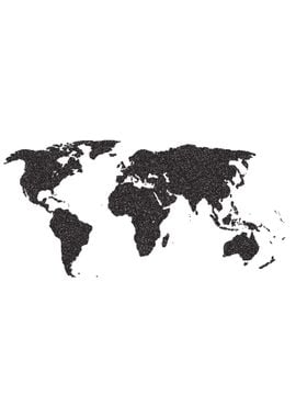 World Outline Dots