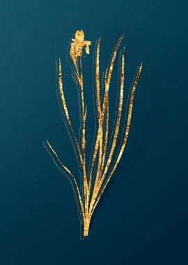 Gold Flower Illustration