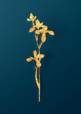 Gold Flower Illustration