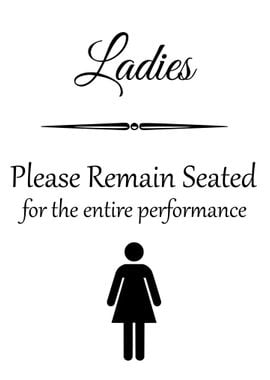 LADIES Funny Bathroom