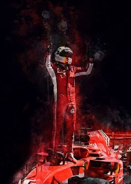 Sebastian Vettel Dark BG