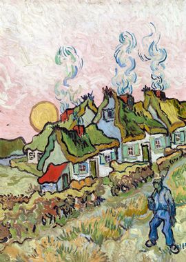 Van Gogh Houses and Figure